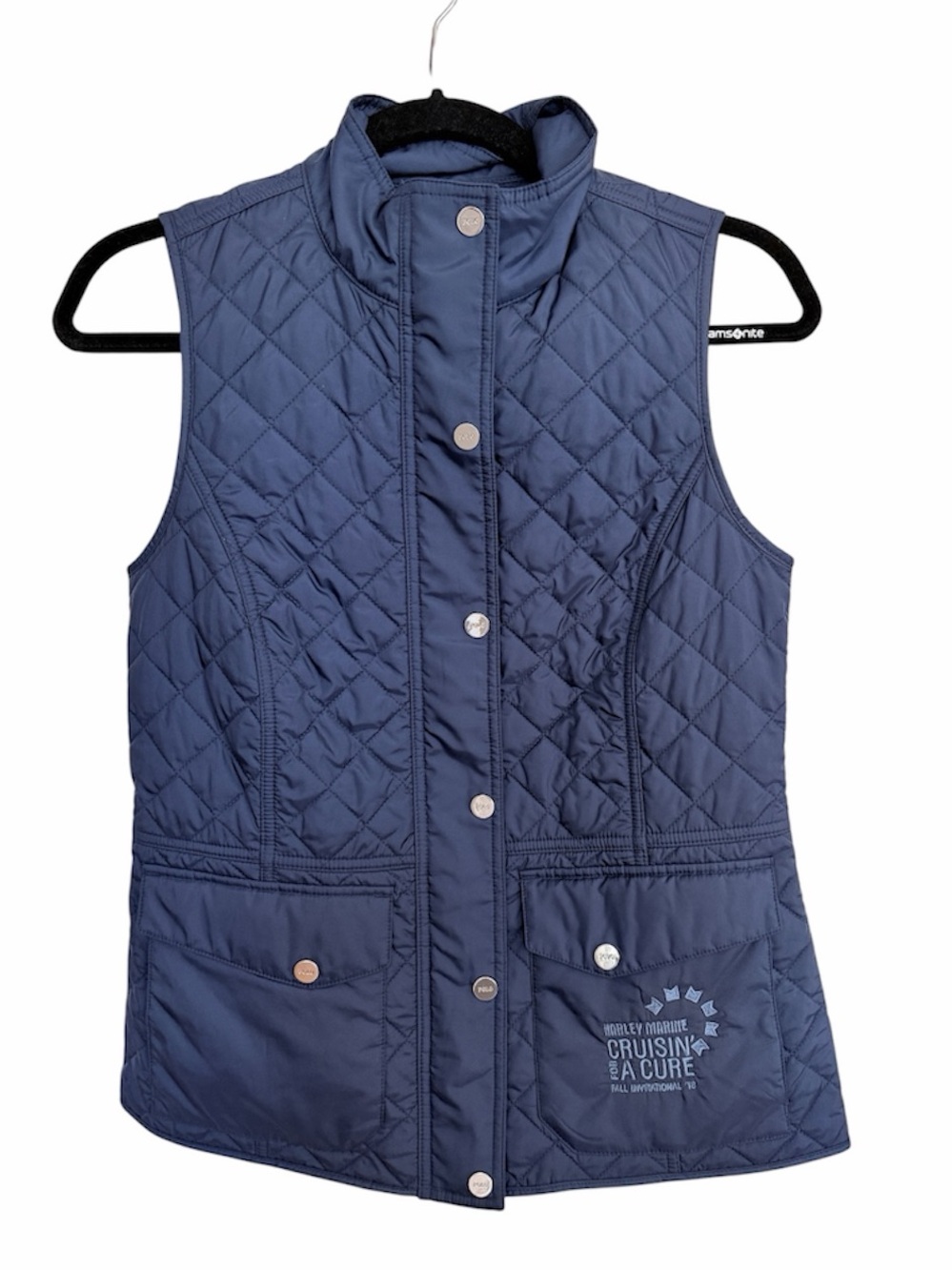 Polo Golf Ralph Lauren Full Zip
Windbreaker Quilted Vest Navy Blue Small